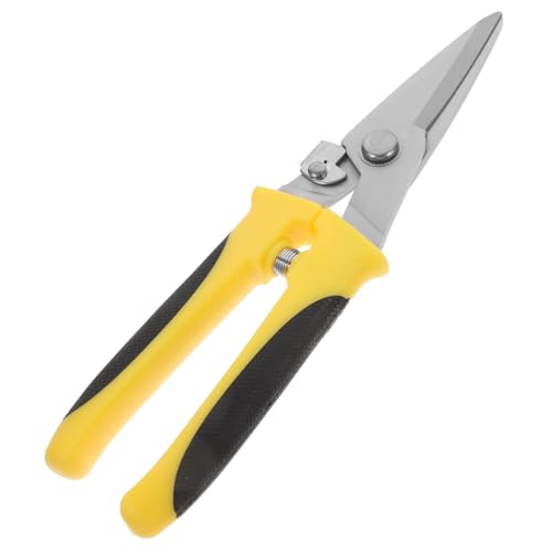 ELAYARD Multifunktionale Blechschere aus Edelstahl mit Rutschfestem Griff Ergonomisch Geformt Kraftsparend Geeignet für Metall und Drahtschneiden Robustes Schneidwerkzeug für Präzises von ELAYARD