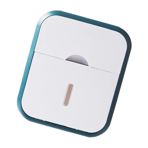 ELAYARD Multifunktionaler Toilettenpapierhalter ohne Bohren Wandmontage Doppellagiger Tissue Box Organizer mit Ablagefach für Bad Platzsparend Grün weiß von ELAYARD