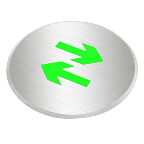 ELAYARD Nachleuchtendes Bidirektionales Notausgangsschild aus Edelstahl Fluoreszierendes Selbstleuchtendes Bodenschild für Fluchtwege Vielseitig Einsetzbar als Feuerwehr Notfallmarkierung ELAYARD Nachleuchtendes Bidirektionales Notausgangsschild aus Edelstahl Fluoreszierendes Selbstleuchtendes Bodenschild für Fluchtwege Vielseitig Einsetzbar als Feuerwehr Notfallmarkierung von ELAYARD