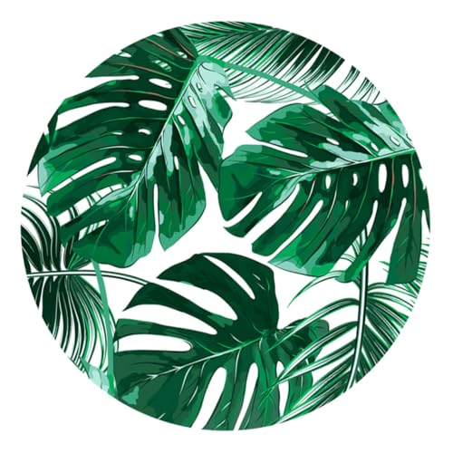 ELAYARD Nordischer Stil Wandsticker Bodenaufkleber Rund Pflanzendesign Selbstklebend Rutschfest PVC Fliesenmotiv Dekor für Bad Wohnzimmer Schlafzimmer ELAYARD Nordischer Stil Wandsticker Bodenaufkleber Rund Pflanzendesign Selbstklebend Rutschfest PVC Fliesenmotiv Dekor für Bad Wohnzimmer Schlafzimmer von ELAYARD