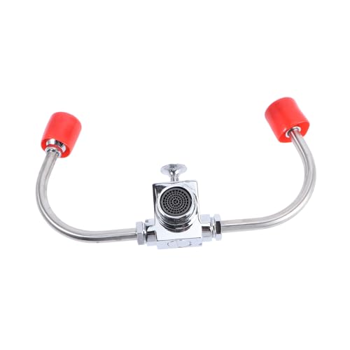 ELAYARD Notfall Augenspülstation aus Edelstahl Waschtischarmatur mit Drehbarer Augendusche Einfache Montage als Aufsatz für Spültisch Dualer Wasserfluss Schnell Aktivierbar bei von ELAYARD