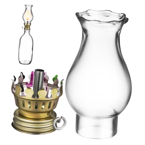 ELAYARD Öllampe Glaszylinder mit Stabilem Docht Hitzebeständig Klarer Lampenschirm Einfache Montage Vielseitig für Wohnräume und Camping Ersatz glas für Petroleumlampe Zufällige Farbe ELAYARD Öllampe Glaszylinder mit Stabilem Docht Hitzebeständig Klarer Lampenschirm Einfache Montage Vielseitig für Wohnräume und Camping Ersatz glas für Petroleumlampe Zufällige Farbe von ELAYARD