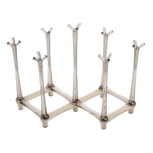 ELAYARD Platzsparender Einstellbarer Becherhalter aus Ausziehbares Abtropfgestell für Tassen und Flaschen Küchenorganizer für Büro und Gastronomie Cremeweiß ELAYARD Platzsparender Einstellbarer Becherhalter aus Ausziehbares Abtropfgestell für Tassen und Flaschen Küchenorganizer für Büro und Gastronomie Cremeweiß von ELAYARD