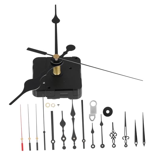 ELAYARD Praktisches DIY Uhrwerk Teilig mit Mechanismen und Metallzeigern Hochpräzises Wanduhr Ersatzteil Kompatibel für Verschiedene Uhrenmodelle Leiser Quarzmechanismus von ELAYARD