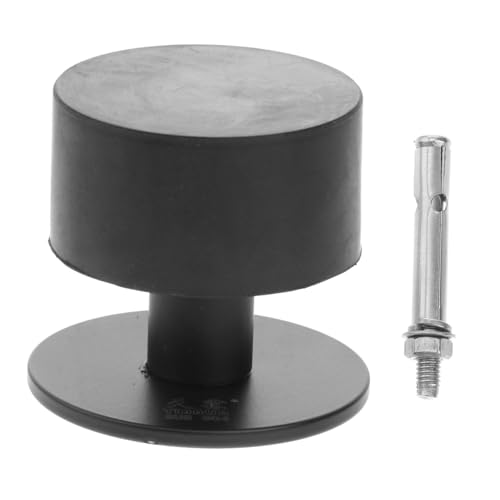 ELAYARD Premium Türstopper aus Schwarzem Silikon Anti kollisions wandpuffer für Badezimmer und Wohnräume Geräuscharm Rostfrei Leichte Anbringung Schützt vor Abruptem Türschließen und von ELAYARD