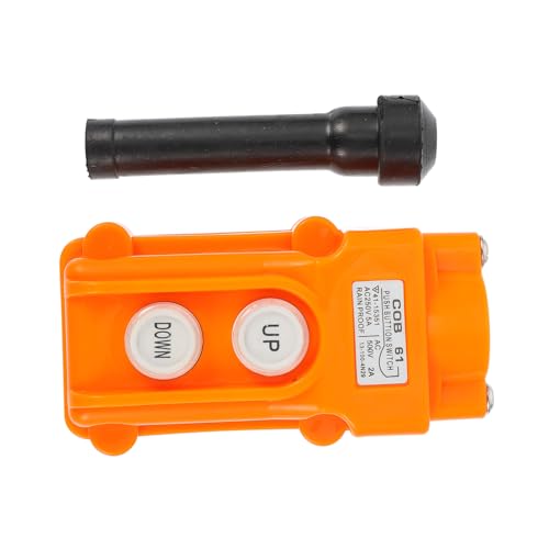 ELAYARD Professioneller Kransteuerungs drucktaster Selbsthemmend Regenfest Kompakt Leichter Maschinenschalter für Industrie hebebühnen und Kettenzugsteuerungen von ELAYARD