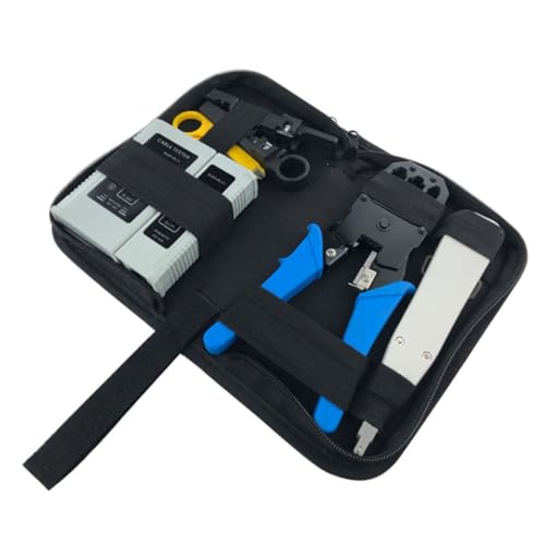 ELAYARD Professionelles Verbindung Werkzeugset aus Robustem Metall und Kunststoff Ethernet Reparatur und Kabeltester Tool für Computerwartung Praktisches Tragbares Reparaturkit mit Tasche ELAYARD Professionelles Verbindung Werkzeugset aus Robustem Metall und Kunststoff Ethernet Reparatur und Kabeltester Tool für Computerwartung Praktisches Tragbares Reparaturkit mit Tasche von ELAYARD