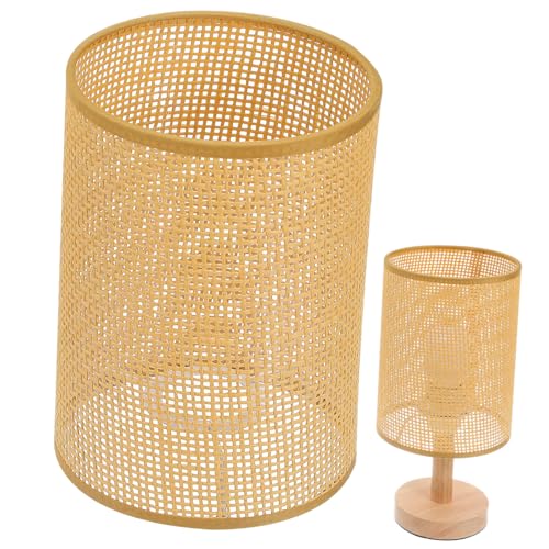 ELAYARD Rattan Lampenschirm Geflochtene Tisch Stehlampe Schirm Natürliches Material Vielseitig Für Boho Wohnzimmer Schlafzimmer Esszimmer ELAYARD Rattan Lampenschirm Geflochtene Tisch Stehlampe Schirm Natürliches Material Vielseitig Für Boho Wohnzimmer Schlafzimmer Esszimmer von ELAYARD