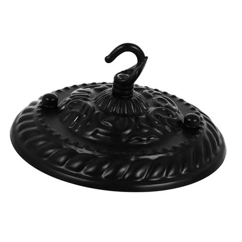 ELAYARD Retro Deckenbaldachin Schrauben Vintage Deckenleuchte Abdeckung Dekorative Pendelleuchtenplatte mit Geprägtem Muster Robust und Rostfrei für Wohnzimmer Restaurant Bar Flur von ELAYARD