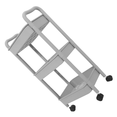 ELAYARD Rollwagen 3-Stufiger Aufbewahrungswagen Multifunktionaler Küchenwagen mit Rädern Vielseitiger Badezimmer Organizer Robuster Lagerwagen von ELAYARD