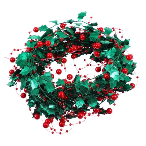 ELAYARD Rote Beerendeko Drahtgirlande Weihnachtsdeko zum Basteln Biegsamer Eisendraht Tinsel für Weihnachtsbaum DIY Kranz Schmuck Party Dekoration Wiederverwendbar und Festlich ELAYARD Rote Beerendeko Drahtgirlande Weihnachtsdeko zum Basteln Biegsamer Eisendraht Tinsel für Weihnachtsbaum DIY Kranz Schmuck Party Dekoration Wiederverwendbar und Festlich von ELAYARD