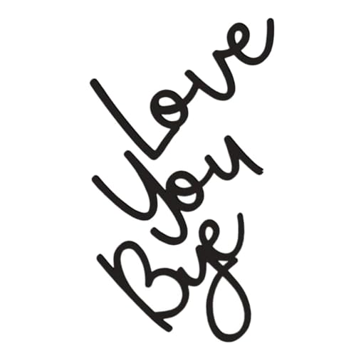 ELAYARD Rustikales Holzschild Love You Bye Wanddekoration Boho Stil Handgefertigt Für Schlafzimmer Wohnzimmer und Eingangsbereich Holz Buchstaben Wandkunst von ELAYARD