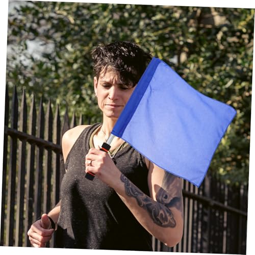 ELAYARD Schiedsrichterflagge mit Edelstahlstange Ergonomischem Griff Praktische Warnflagge für Sport und Verkehr Hoher Sichtbarkeit Leicht und Langlebig ELAYARD Schiedsrichterflagge mit Edelstahlstange Ergonomischem Griff Praktische Warnflagge für Sport und Verkehr Hoher Sichtbarkeit Leicht und Langlebig von ELAYARD