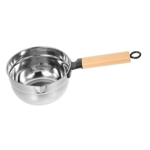 ELAYARD Schöpfkelle mit Holzgriff Langlebige Rostfreie Haushalt Wasserschöpfer Praktische Küchenschöpfkelle mit Stabilem Holzgriff Einfach zu Handhaben Robust und Langlebig von ELAYARD