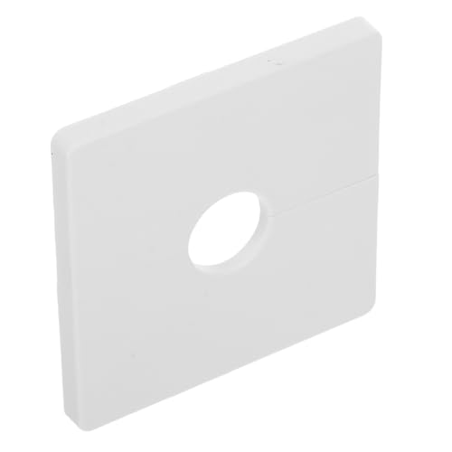 ELAYARD Selbstklebende Quadratische Rohrabdeckung Durchmesser Wandlochabdeckung PVC Weiß für Wasserrohr und Wc flansch Schnelle Anbringung Vielseitig Einsetzbar Langlebiger Schutz und von ELAYARD