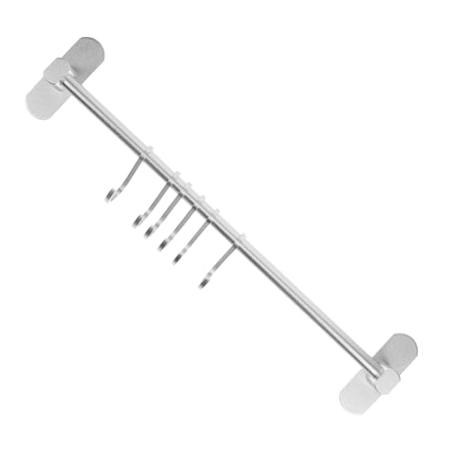 ELAYARD Space Aluminium Küchenhakenleiste mit Haken ohne Bohren Multifunktionale Wandhalterung für Küchenutensilien Tassen Kochgeschirr Starke Aufbewahrung und Einfache Installation ELAYARD Space Aluminium Küchenhakenleiste mit Haken ohne Bohren Multifunktionale Wandhalterung für Küchenutensilien Tassen Kochgeschirr Starke Aufbewahrung und Einfache Installation von ELAYARD