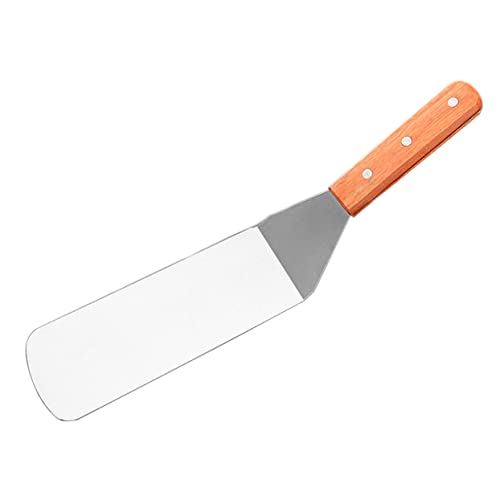 ELAYARD Steakspachtel mit Holzgriff Rutschfester Grillwender für Teppanyaki Pfannkuchen und Bbq Hochwertiger Leichter und Langlebiger Küchenhelfer von ELAYARD