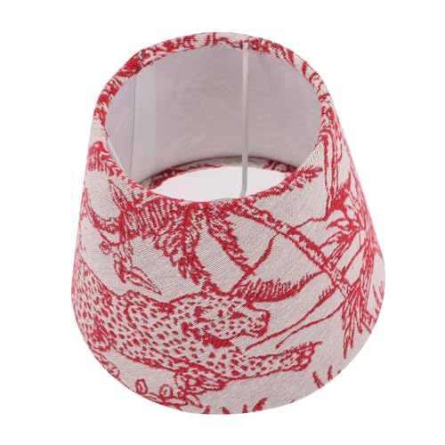 ELAYARD Stickerei Lampenschirm aus Robustem Stoff und Eisen Roter Tischlampen Lampenüberzug Langlebig und Dekorativ für Hotel und Zuhause Originelles Design Schützende Abdeckung Stilvolle ELAYARD Stickerei Lampenschirm aus Robustem Stoff und Eisen Roter Tischlampen Lampenüberzug Langlebig und Dekorativ für Hotel und Zuhause Originelles Design Schützende Abdeckung Stilvolle von ELAYARD