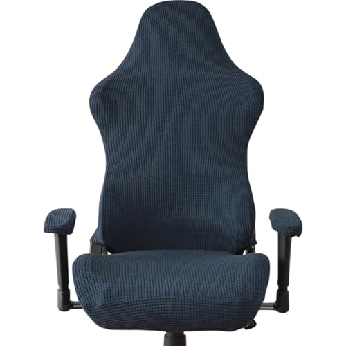 ELAYARD Stretchbarer Gaming stuhlbezug aus Elastischem Material Waschbar Knitterfrei Schmutzabweisend Passend für Computer Drehstühle für Büro und Gaming Schnelle Elastizitätsrückstellung von ELAYARD