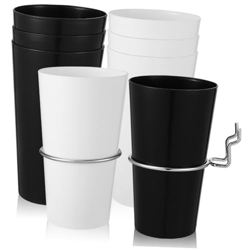 ELAYARD Teiliges Pegboard Becher Kunststoff Becherhalter mit Edelstahlhaken für Garage Büro zur Aufbewahrung von Werkzeugen und Bastelmaterialien in neutralen Farben ELAYARD Teiliges Pegboard Becher Kunststoff Becherhalter mit Edelstahlhaken für Garage Büro zur Aufbewahrung von Werkzeugen und Bastelmaterialien in neutralen Farben von ELAYARD
