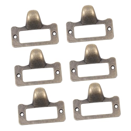 ELAYARD Teiliges Vintage Etikettenrahmen Schubladenzuggriffe für Möbel Schrank Zubehör mit Einfacher Montage und Praktischem Namensschildhalter in Antiker Kupferoptik ELAYARD Teiliges Vintage Etikettenrahmen Schubladenzuggriffe für Möbel Schrank Zubehör mit Einfacher Montage und Praktischem Namensschildhalter in Antiker Kupferoptik von ELAYARD