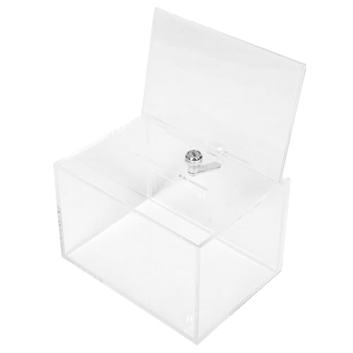 ELAYARD Transparente Acryl Wandbriefkasten mit Schloss Abschließbare Spenden Vorschlagsbox Spritzwassergeschützt Einfach zu Montieren für Organisationen und Institutionen ELAYARD Transparente Acryl Wandbriefkasten mit Schloss Abschließbare Spenden Vorschlagsbox Spritzwassergeschützt Einfach zu Montieren für Organisationen und Institutionen von ELAYARD
