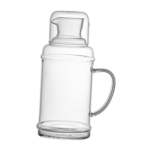 ELAYARD Transparente Hitzebeständige Glaskaraffe Große Kapazität Wasserkrug für Zuhause Sicherer Fruchtsaftbehälter aus Robustem Glas Leicht zu Reinigen Ergonomischer Griff ELAYARD Transparente Hitzebeständige Glaskaraffe Große Kapazität Wasserkrug für Zuhause Sicherer Fruchtsaftbehälter aus Robustem Glas Leicht zu Reinigen Ergonomischer Griff von ELAYARD