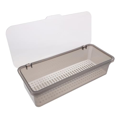 ELAYARD Transparenter Besteckkasten mit Deckel Kompakter Japanischer Chopstick organizer Multifunktionaler Küchenutensilienhalter und Grauer Aufbewahrungsbehälter für Besteck und Löffel ELAYARD Transparenter Besteckkasten mit Deckel Kompakter Japanischer Chopstick organizer Multifunktionaler Küchenutensilienhalter und Grauer Aufbewahrungsbehälter für Besteck und Löffel von ELAYARD