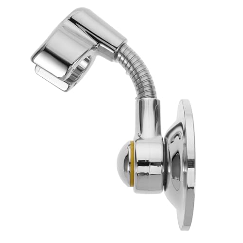 ELAYARD Verstellbare Duschkopfhalterung Saugnapf ohne Bohren Starker Haftung Duschbrausehalter mit Einfachem Montage design Langlebig und Platzsparend für Kleines Badezimmer Zubehör von ELAYARD