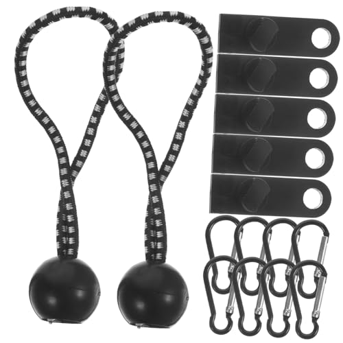 ELAYARD Verstellbare Robuste Zelttuch Klemmen aus Nylon mit Schraubverschluss Winddichte Wiederverwendbare Abspannclips für Camping Teiliges mit Seil und Kordelstopper Vielseitig und von ELAYARD