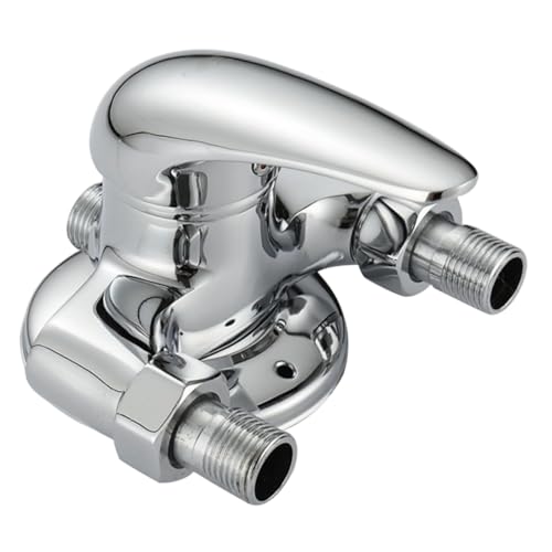 ELAYARD Verstellbarer Drei wege Duschwasser Verteiler aus Langlebiger Legierung für Kalt Warmwasser Praktische Badarmatur zur Wassermengen Temperaturregelung Moderner Stil für Badezimmer von ELAYARD