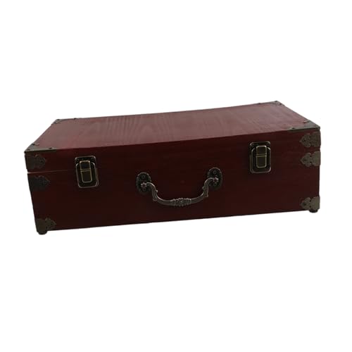 ELAYARD Vintage Holz Aufbewahrungsbox mit Griff und Deckel Vielseitiger Organizer für Visitenkarten Schmuck und Erinnerungsstücke Schützende Retro Holzbox für Zuhause und Büro ELAYARD Vintage Holz Aufbewahrungsbox mit Griff und Deckel Vielseitiger Organizer für Visitenkarten Schmuck und Erinnerungsstücke Schützende Retro Holzbox für Zuhause und Büro von ELAYARD
