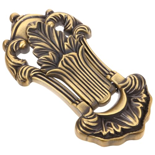 ELAYARD Vintage Metall Möbelgriff Schranktürgriff mit Geschnitztem Design Robuster Zinklegierung Einfache Montage Vielseitig für Schränke Villentüren Geeignet von ELAYARD