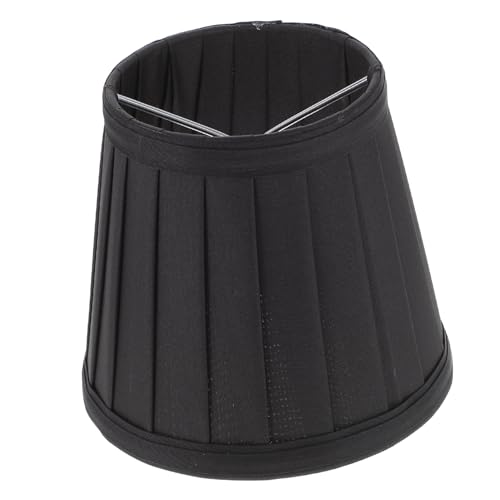 ELAYARD Vintage Stoff Lampenschirm Ersatz Abdeckung für Innenleuchten Plissee Lampenschirm mit Klemmdesign Passend für Kronleuchter und Wandlampen Langlebiger für Schlafzimmer und Hotel von ELAYARD