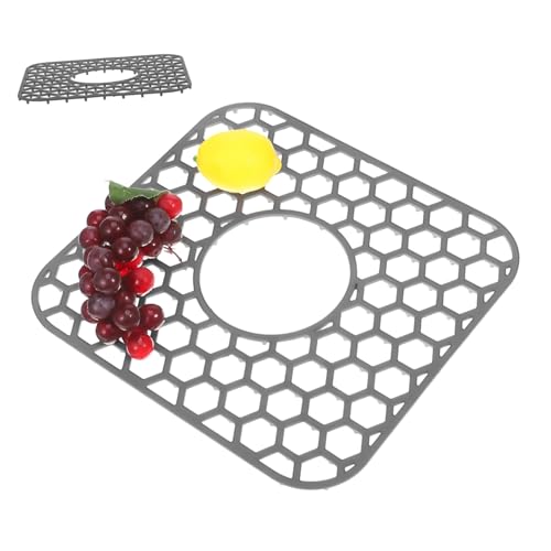 ELAYARD Waben -Silikon -Abflusskissen Küchenmatten Küchenspüle Matte Drain-Pad Silikonentwässerungsmatte Siliziumtrocknungsmatte für The Counter Top Silikondrainage Kieselgel Grau ELAYARD Waben -Silikon -Abflusskissen Küchenmatten Küchenspüle Matte Drain-Pad Silikonentwässerungsmatte Siliziumtrocknungsmatte für The Counter Top Silikondrainage Kieselgel Grau von ELAYARD