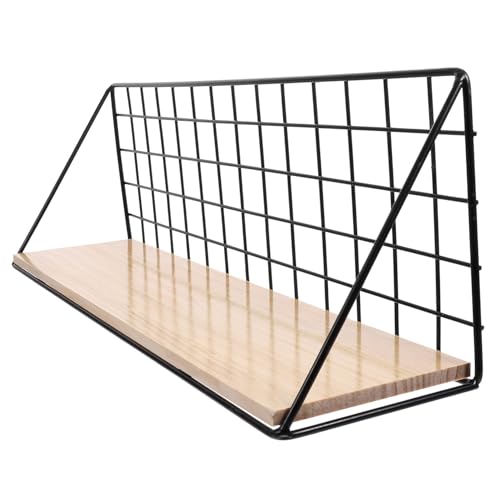 ELAYARD Wandregal Schwarz Groß Wandmontage mit Edelstahl Halterung Dekorativ Vielseitig für Küche Wohnzimmer Bad Kompakt und Praktisch von ELAYARD