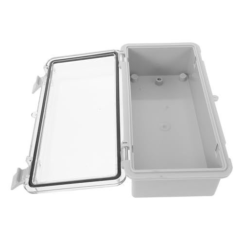 ELAYARD Wasserdichte Outdoor verteilerdose mit Transparentem PC deckel Wetterfeste Kunststoff Anschlussbox für Elektrische Kabelverbindungen Kompakte Schutzbox für Innen und Außen von ELAYARD
