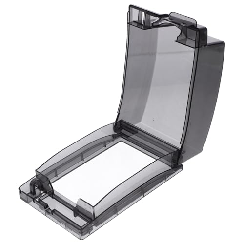 ELAYARD Wasserdichte Steckdosenabdeckung Klebender Schutz für Badezimmer und Außenbereich Spritzwassergeschützt Robust und Mehrfachkabeldurchlass Geeignet für Elektrische Steckdosen von ELAYARD