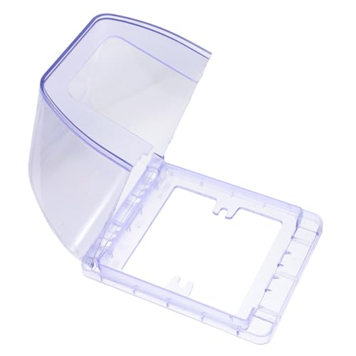 ELAYARD Wasserdichte Steckdosenbox Transparent Groß Spritzwasserschutz Feuchtigkeitsbeständig Steckdosenschutz Bad Wasserheizer Außenstecker Schutzbox Einfache Montage von ELAYARD