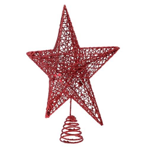 ELAYARD Weihnachtsbaumspitze Roter Funkelnder Stern aus Leichtem Festliche Weihnachtsdeko für Baum und Tisch Drinnen und Draußen Geeignet ELAYARD Weihnachtsbaumspitze Roter Funkelnder Stern aus Leichtem Festliche Weihnachtsdeko für Baum und Tisch Drinnen und Draußen Geeignet von ELAYARD