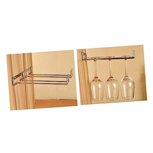 ELAYARD Weinglas Halter aus Hängeregal für Gläser Schränken Platzsparend für Küche Bar und Esszimmer Robust und Rostfrei von ELAYARD