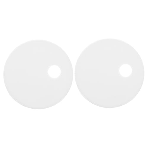 ELAYARD Weiße Kunststoff Wc Schrauben Abdeckkappen Toilettendeckel Schraubenabdeckung Einfache Montage Verstecken Schrauben Dekorative Wc Sitz Zubehör von ELAYARD