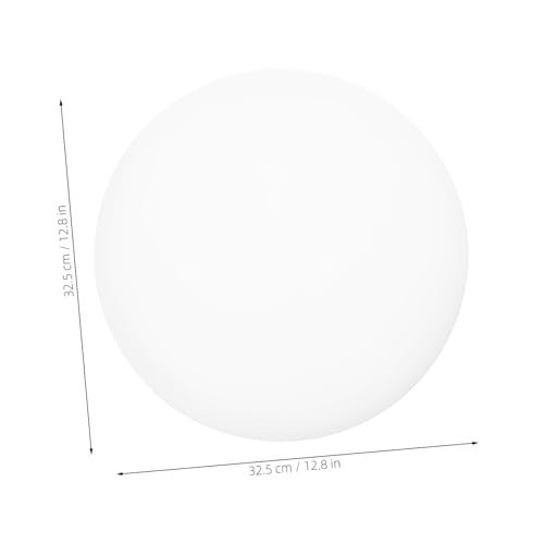ELAYARD Weiße Runde Kunststoff-deckenlampenabdeckung mit Stabilem Sockel Drehbarem Verschluss Led-lampenschirm Ersatz für Wohnzimmer Küche Balkon Flur Minimalistisches Design von ELAYARD