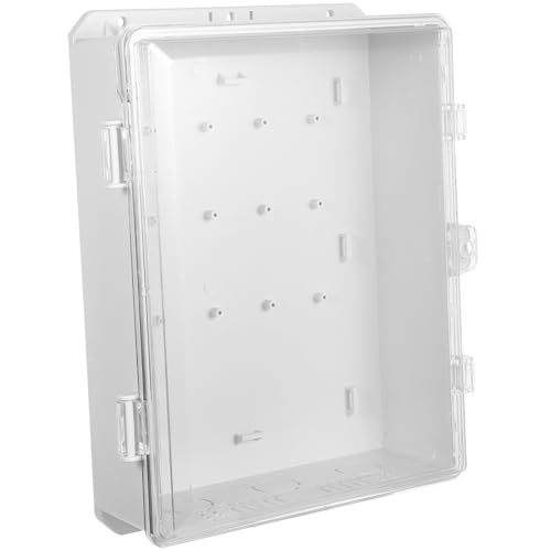 ELAYARD Wetterfeste Außen-abzweigdose mit Transparentem Deckel Robustes Kunststoffgehäuse für Sicherheitsanlagen Elektronik Niederspannungsschalter und Luftunterbrecher für von ELAYARD