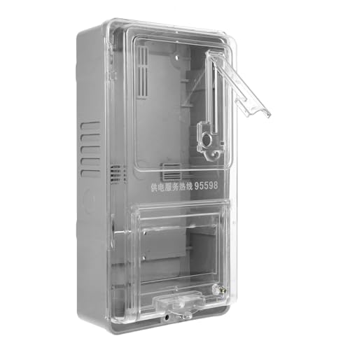ELAYARD Wetterfeste Transparente Haushalts elektrobox aus Robustem PC kunststoff mit Schutzabdeckung Installieren Geeignet für Wechselstromzähler Außenbereich und Gewerbliche Nutzung ELAYARD Wetterfeste Transparente Haushalts elektrobox aus Robustem PC kunststoff mit Schutzabdeckung Installieren Geeignet für Wechselstromzähler Außenbereich und Gewerbliche Nutzung von ELAYARD
