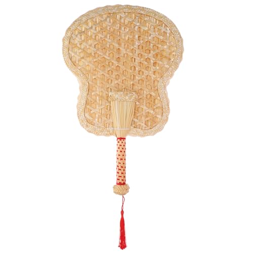 ELAYARD Woven Summer Fan aus Handgefertigter Dekorativer Handfächer im Chinesischen Stil für Angenehme Brise bei Sommeraktivitäten für Strand Partys und Unterwegs von ELAYARD
