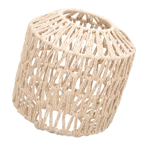 ELAYARD Wunderschöner Gewebter Lampenschirm im Boho Stil Handgefertigte Deckenleuchte aus Papierseil Vielseitiger Lampenschirm für Wohnzimmer Küche und Restaurant Langlebige Stilvolle von ELAYARD
