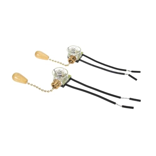 ELAYARD Zugschalter für Deckenleuchte Goldfarben Abs Material Einfache Installation Halbdurchsichtiger Zuggriff Praktischer Manueller Lichtschalter für Innenbereich ELAYARD Zugschalter für Deckenleuchte Goldfarben Abs Material Einfache Installation Halbdurchsichtiger Zuggriff Praktischer Manueller Lichtschalter für Innenbereich von ELAYARD