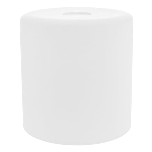 ELAYARD Zylindrischer Glasschirm Milchig Weiß Frosted Glas Lampenschirm Kompatibel Moderne Deckenleuchte Ersatzlampenschirm für Esszimmer Wohnzimmer Beleuchtung von ELAYARD