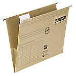 ELBA Hängemappen Vertic Ultimate mit Seitenlasche DIN A4 Braun Karton 25 Stück von ELBA